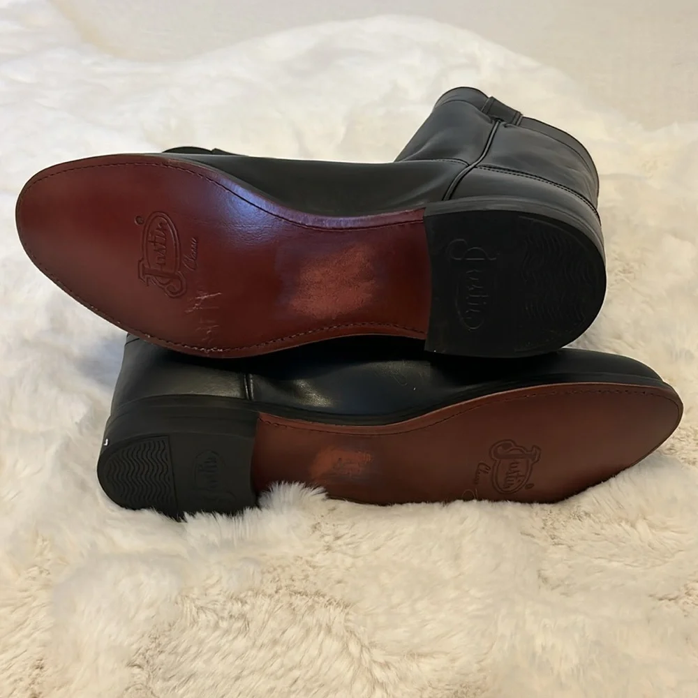 Justin Kipskin J-Flex Comfort Boots Black